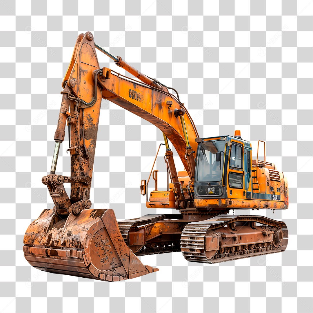 Escavadeira PNG Transparente