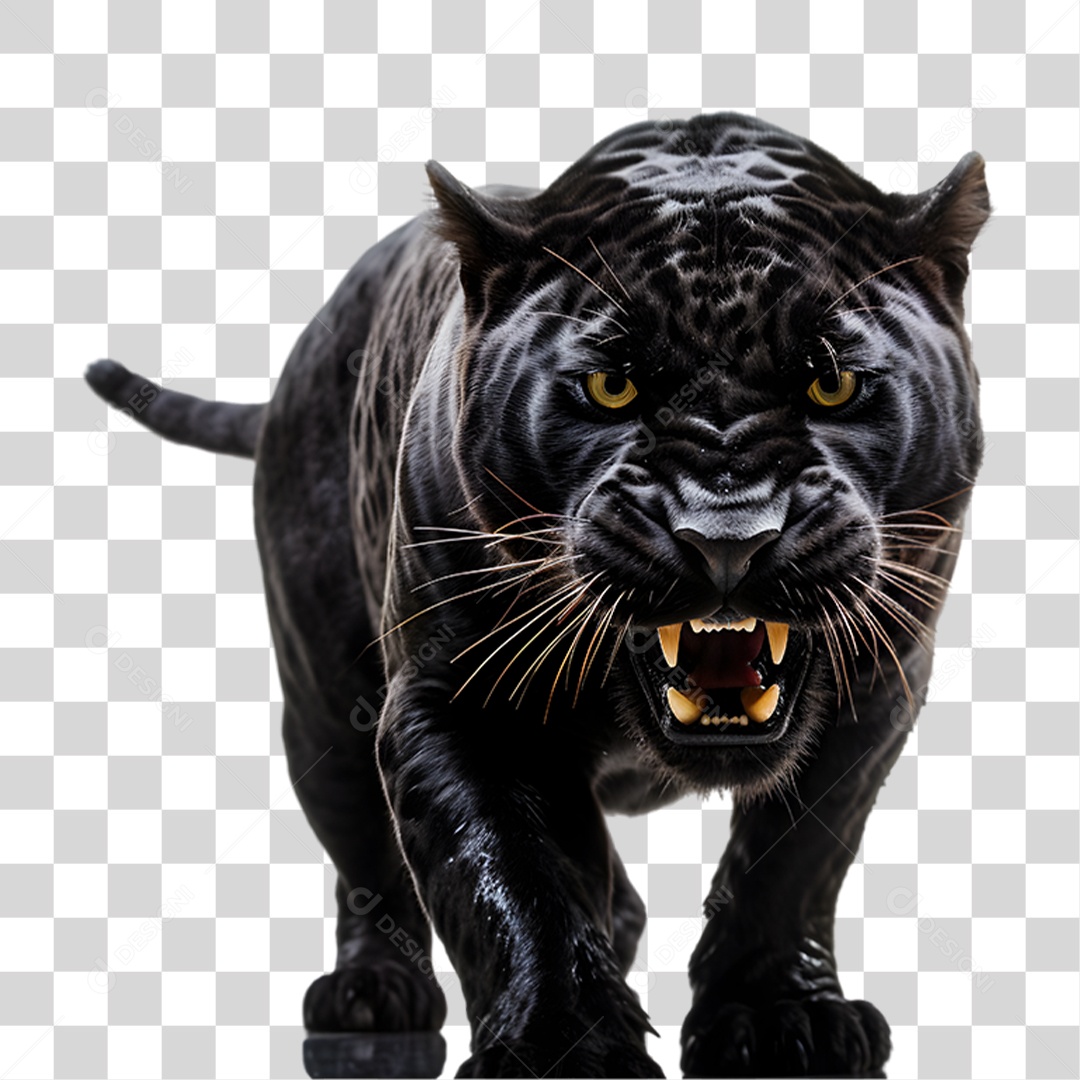 Pantera Negra Animal PNG Transparente