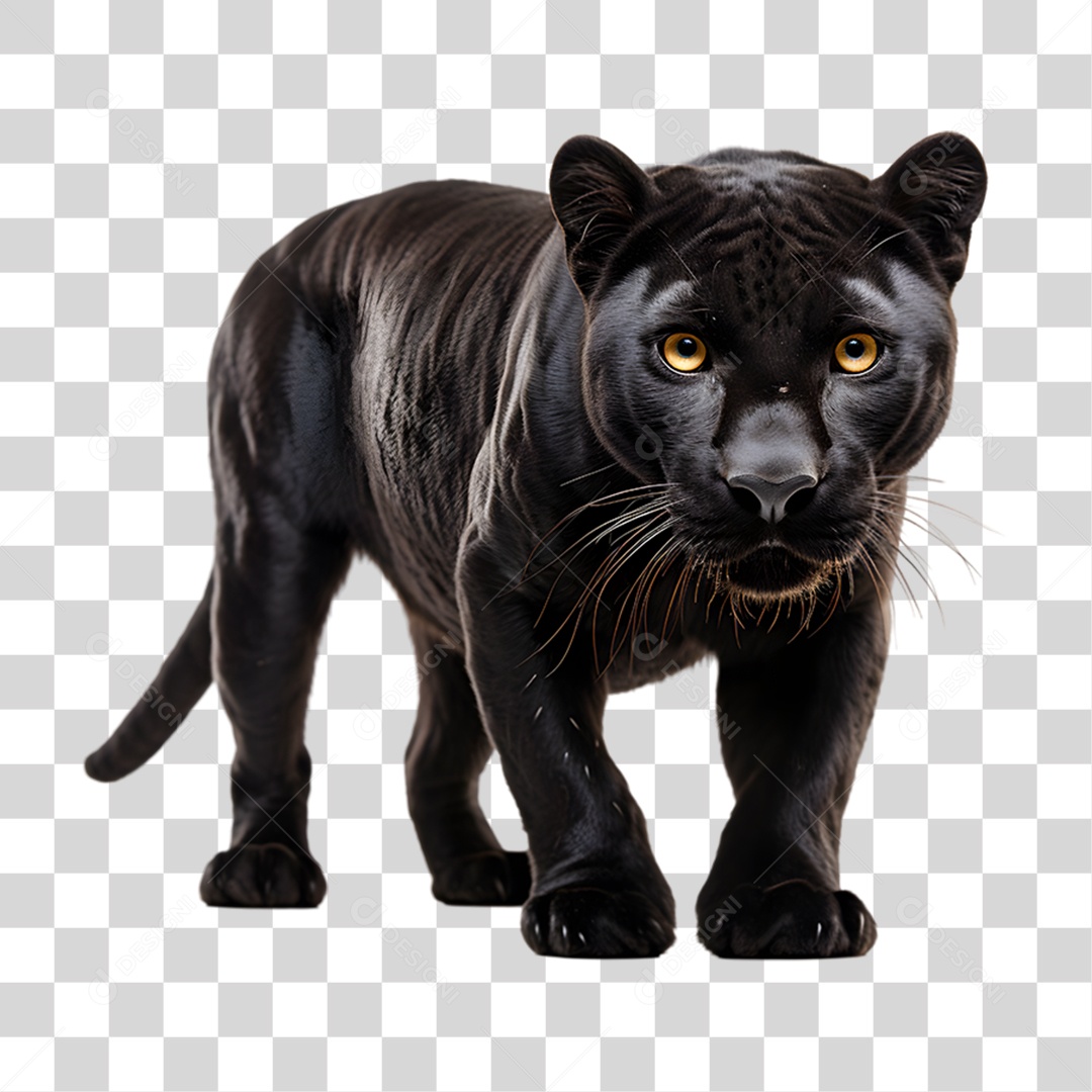 Pantera Negra Animal PNG Transparente