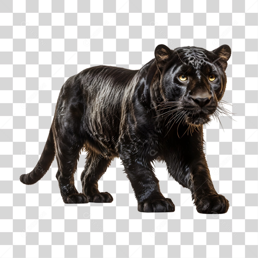 Pantera Negra Animal PNG Transparente