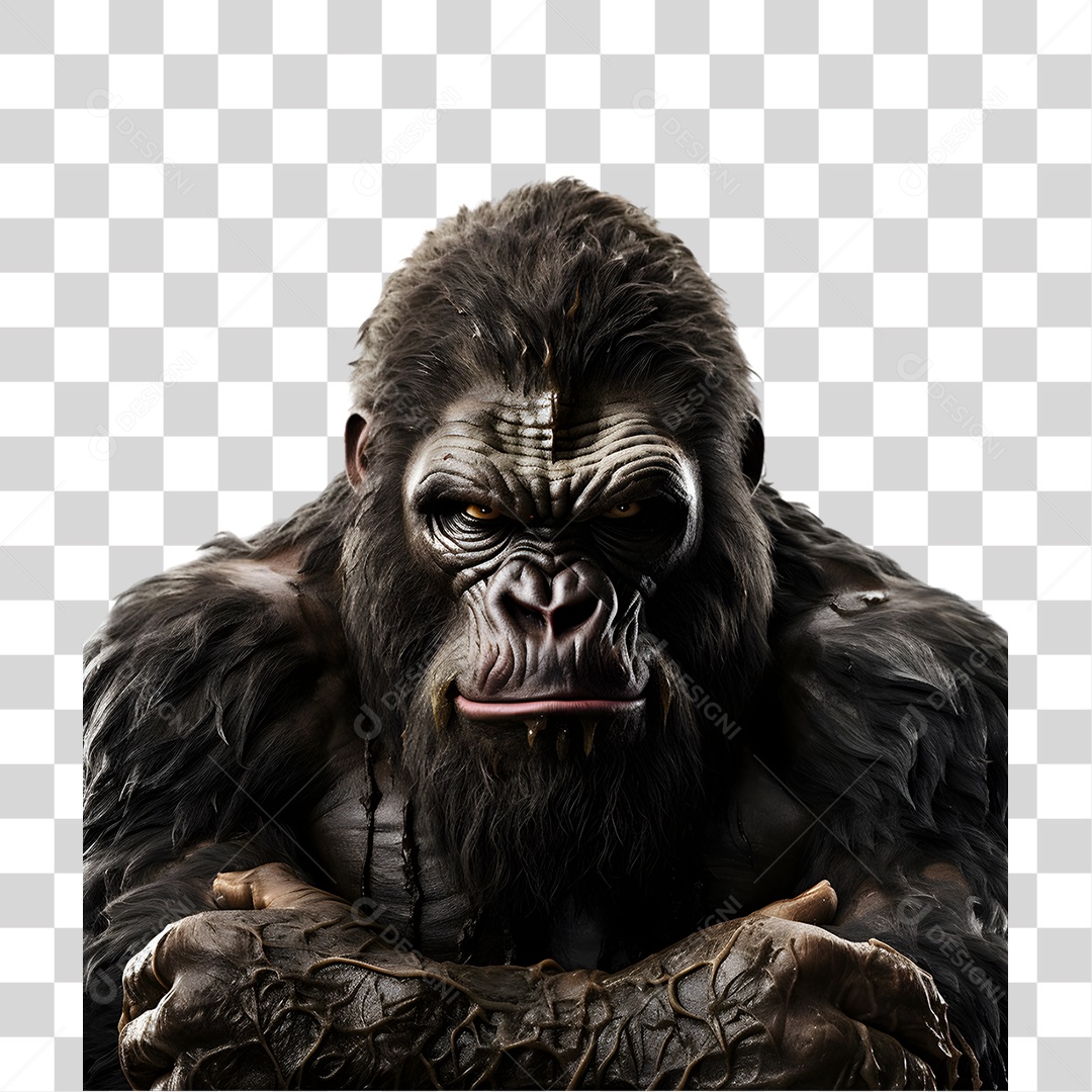 Animal Gorila PNG Transparente