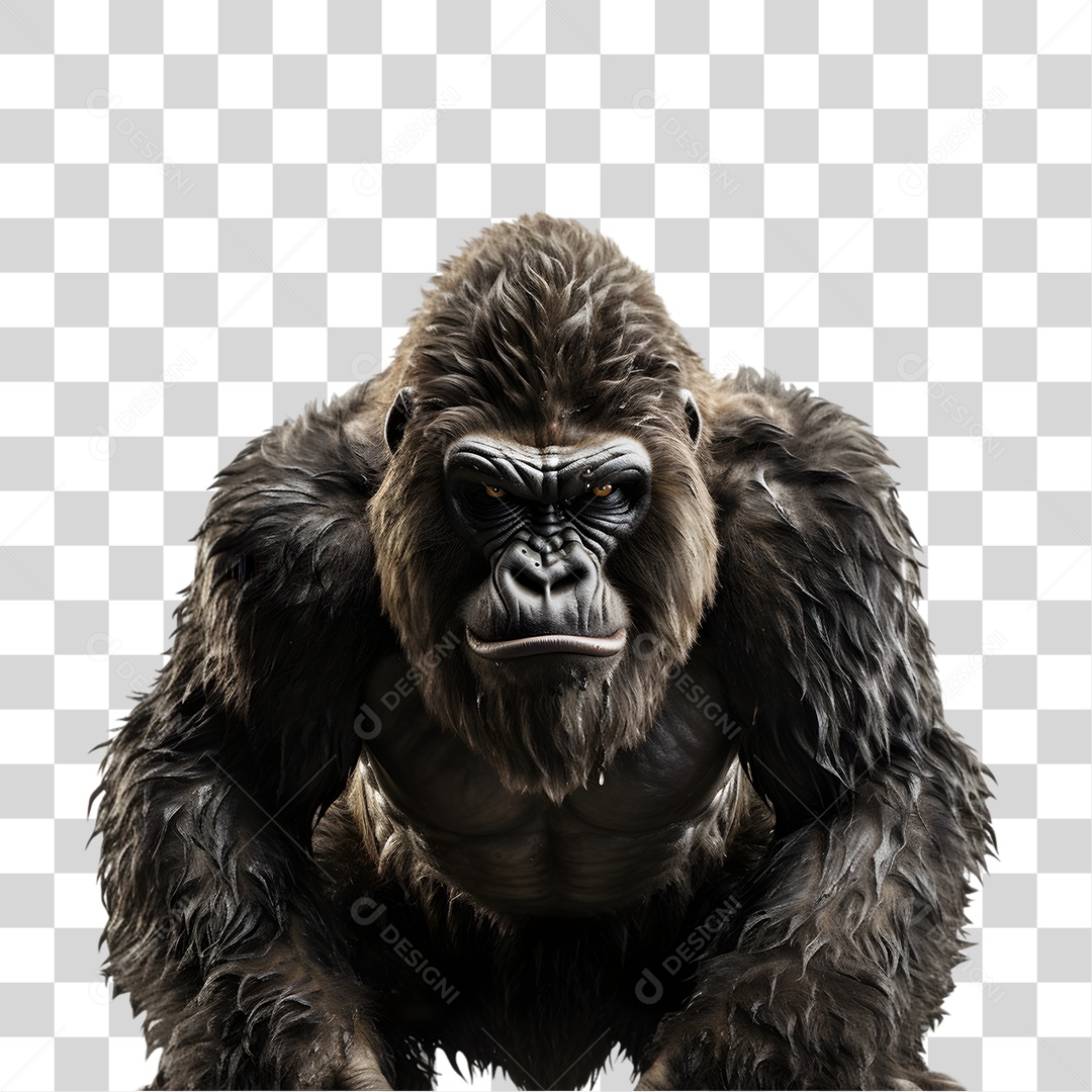 Animal Gorila PNG Transparente