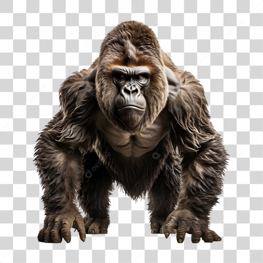 Animal Gorila PNG Transparente