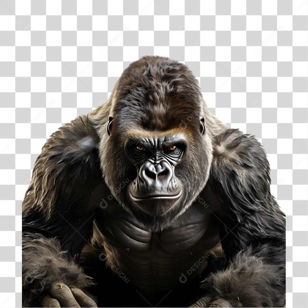 Animal Gorila PNG Transparente