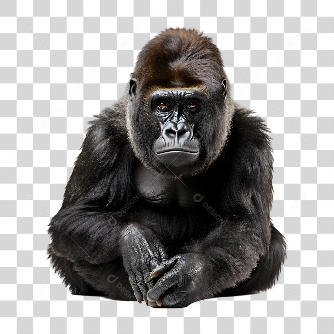 Animal Gorila PNG Transparente