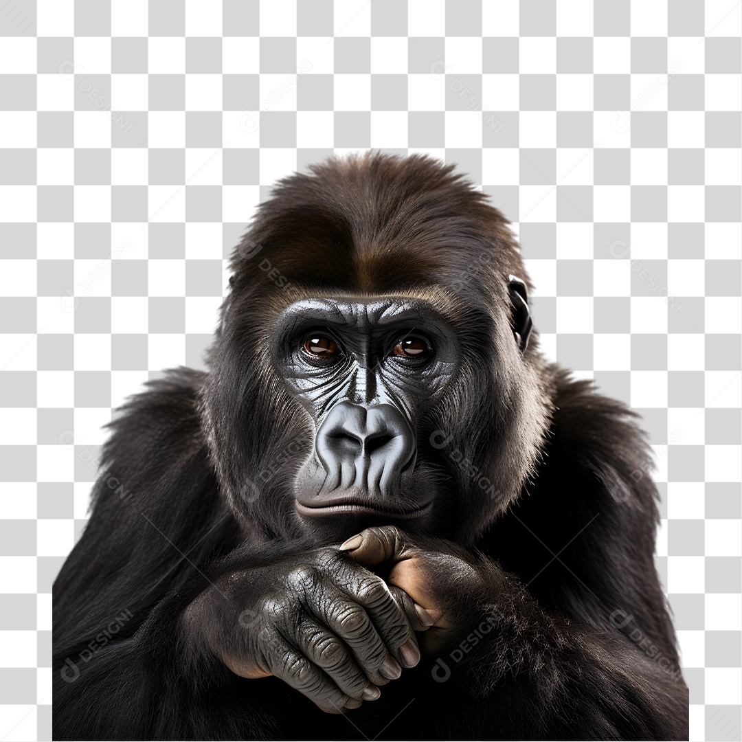 Animal Gorila PNG Transparente