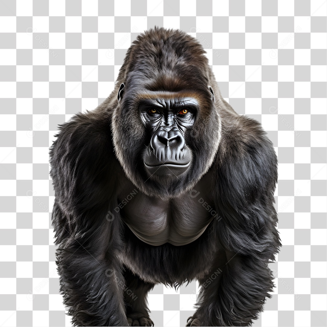 Animal Gorila PNG Transparente