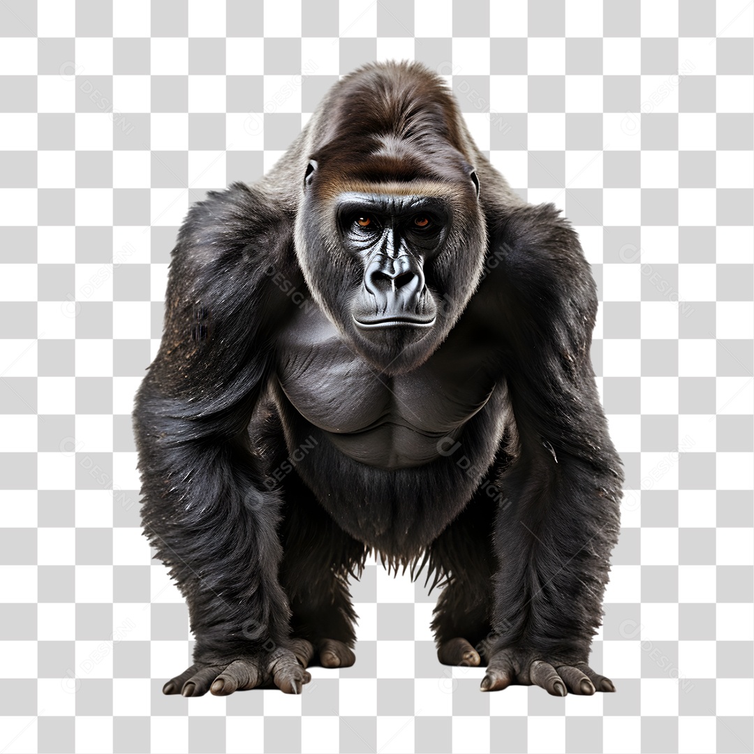 Animal Gorila PNG Transparente