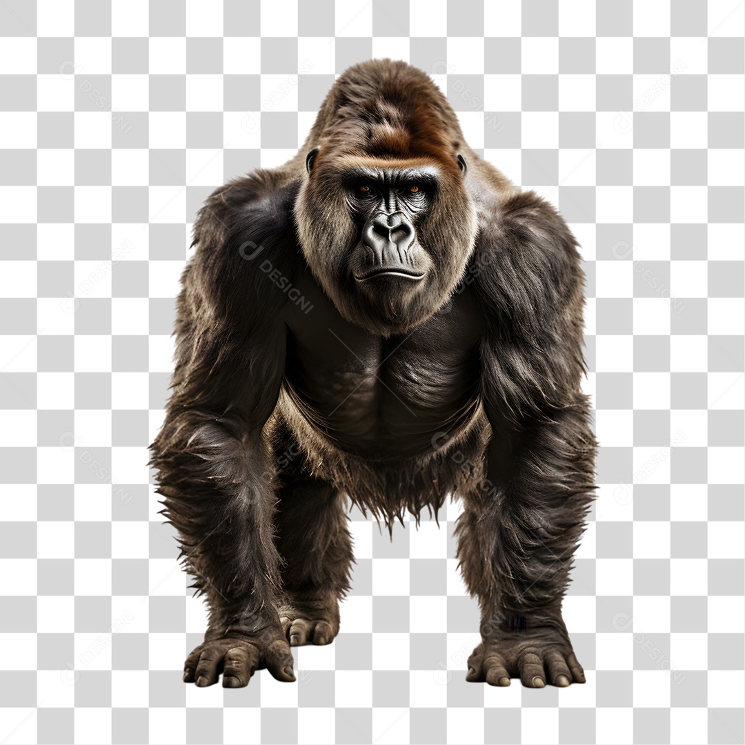 Animal Gorila PNG Transparente