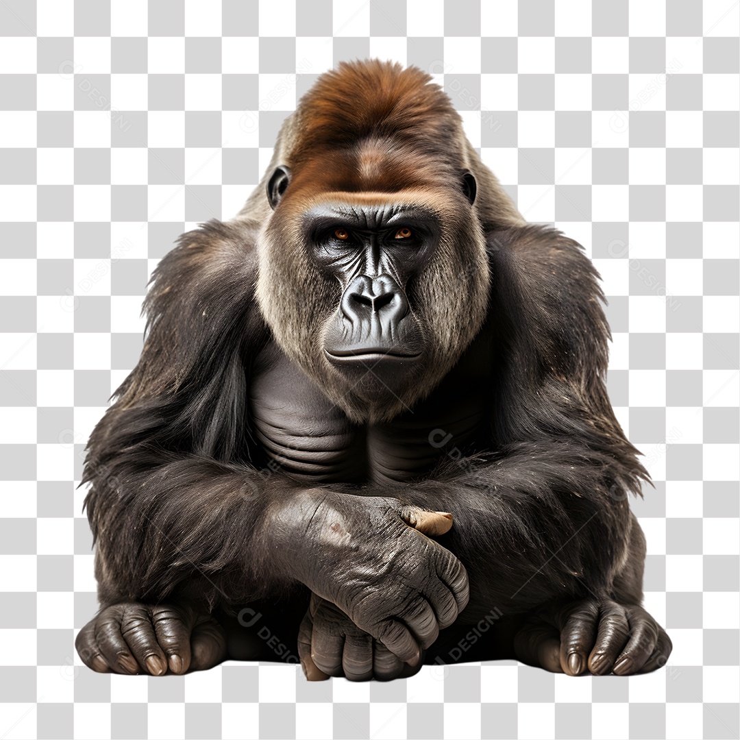 Animal Gorila PNG Transparente