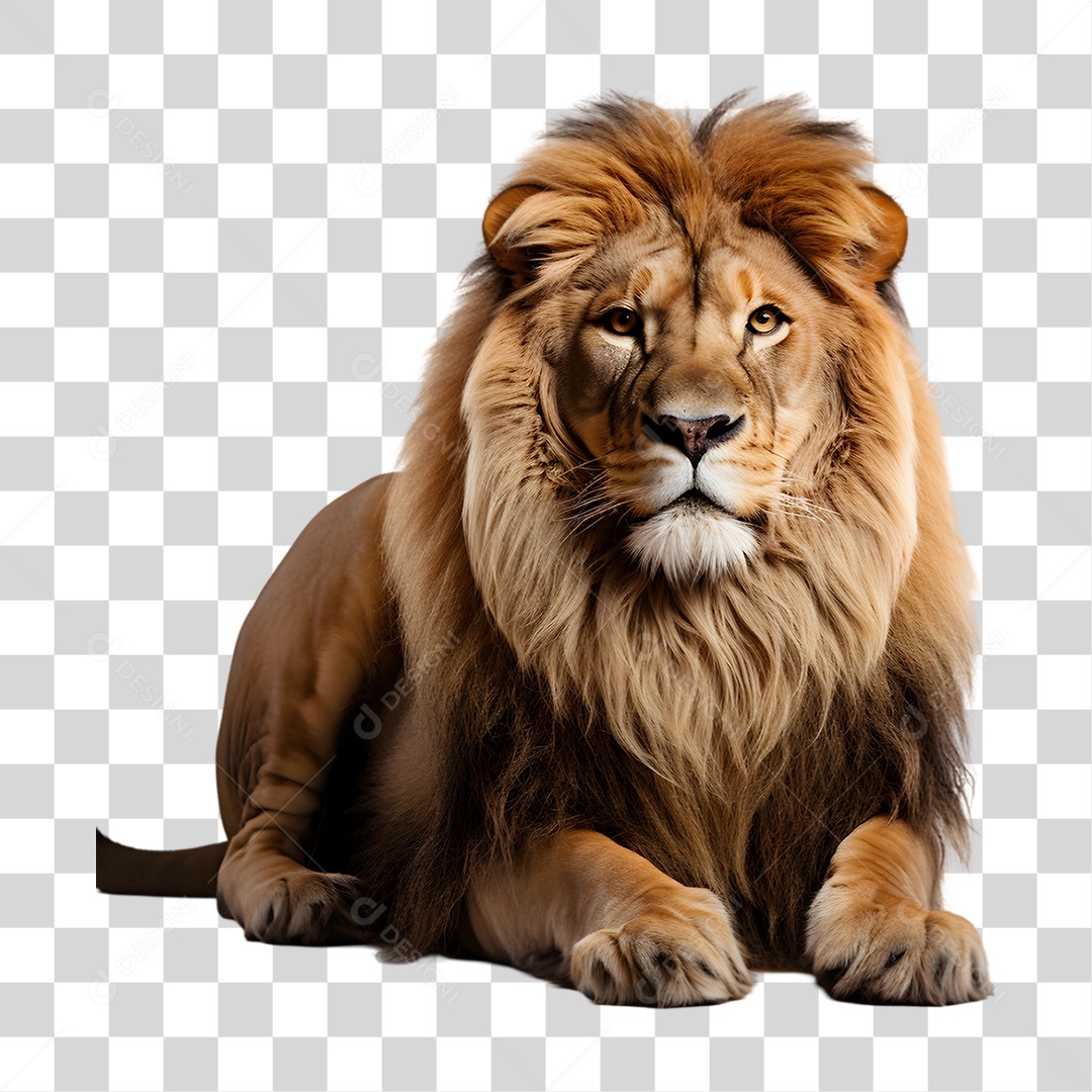 Animal Leão PNG Transparente