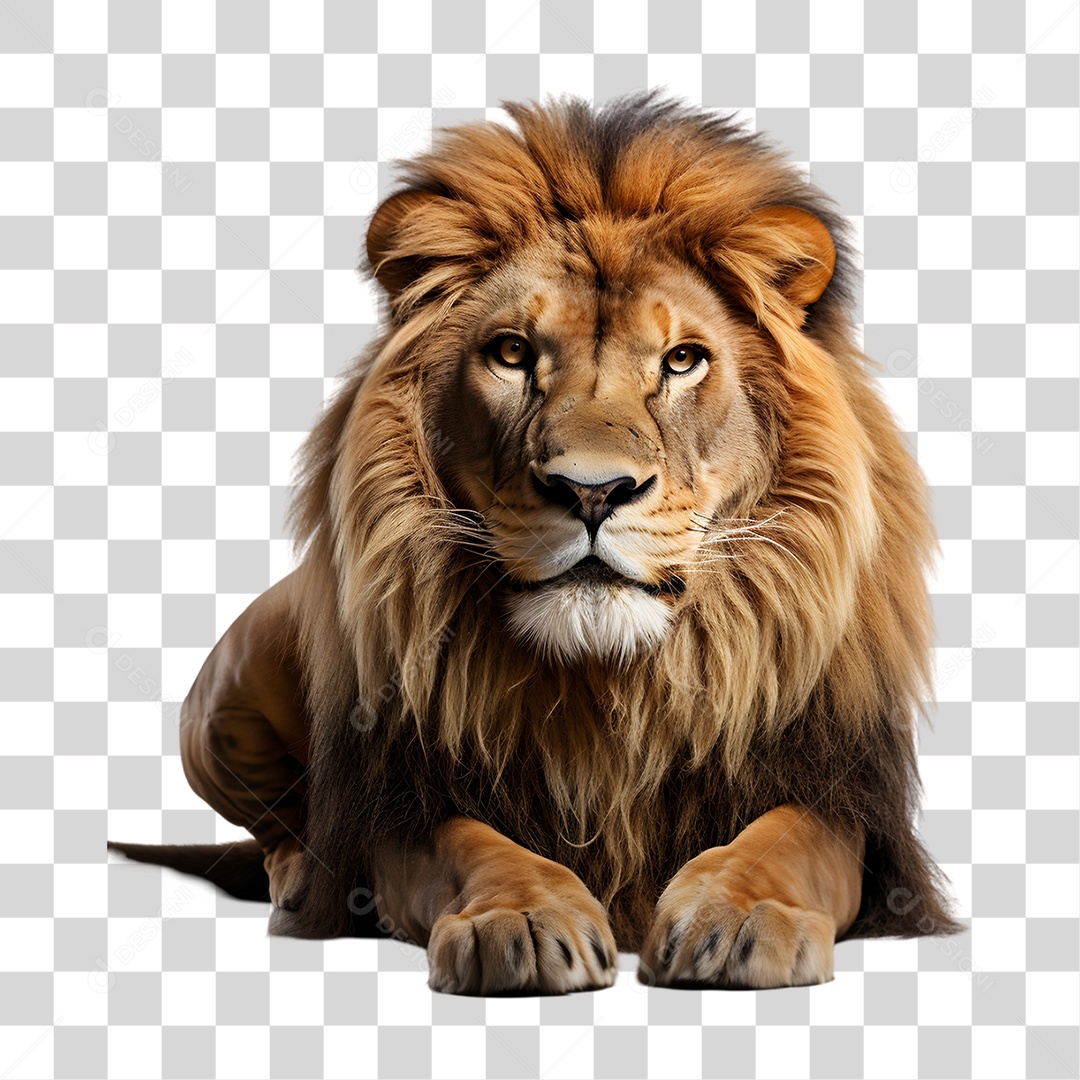 Animal Leão PNG Transparente