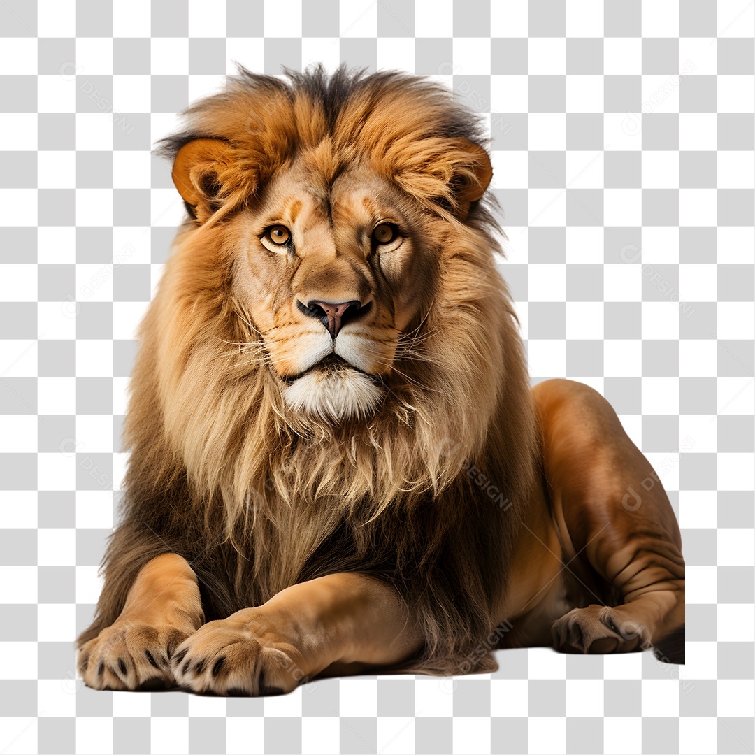 Animal Leão PNG Transparente