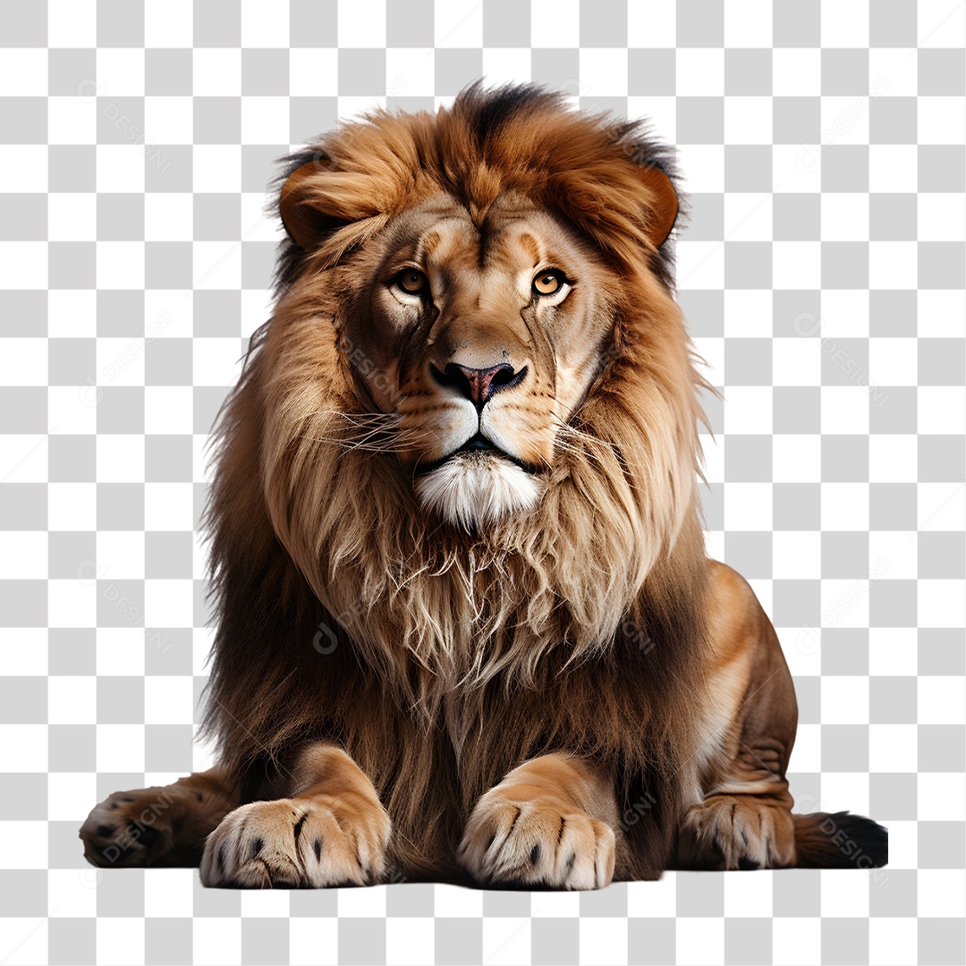 Animal Leão PNG Transparente