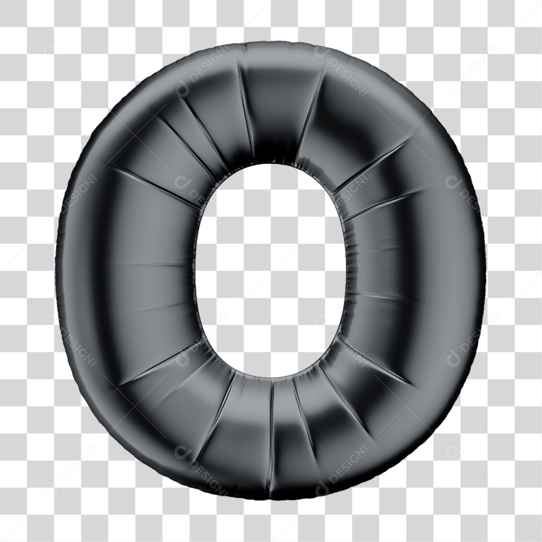 Número de Balão 0 PNG Transparente