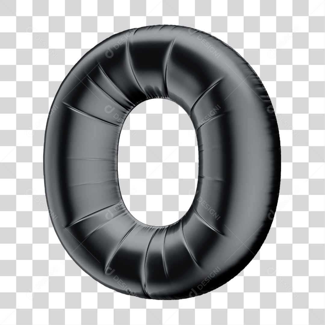 Número de Balão 0 PNG Transparente