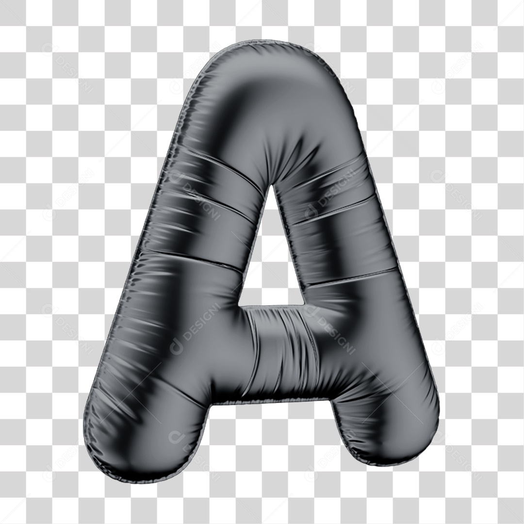 Alfabeto de Balão Letra A PNG Transparente