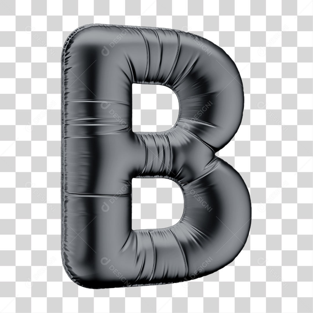 Alfabeto de Balão Letra B PNG Transparente