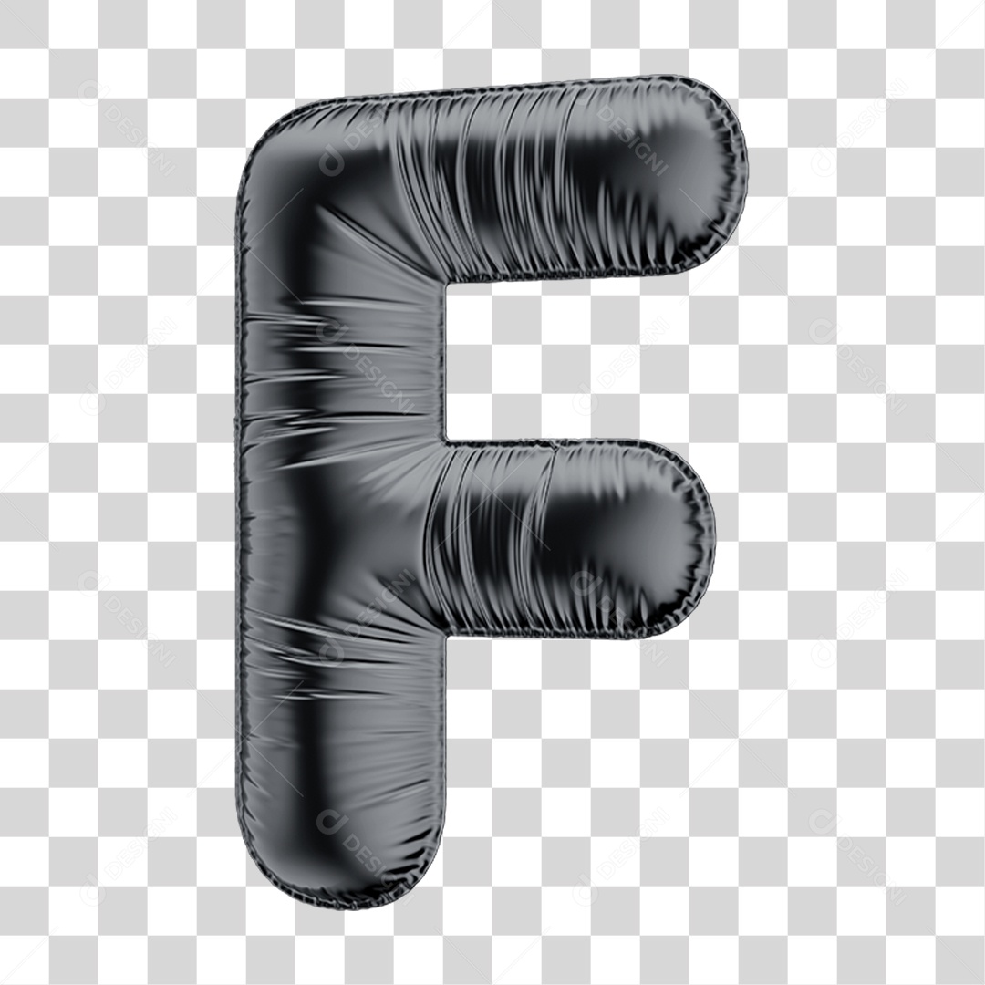 Alfabeto de Balão Letra F PNG Transparente