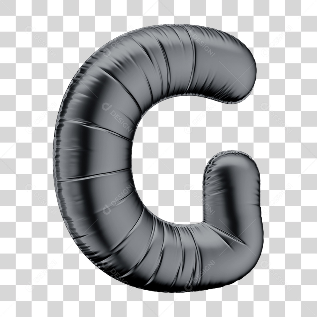 Alfabeto de Balão Letra G PNG Transparente