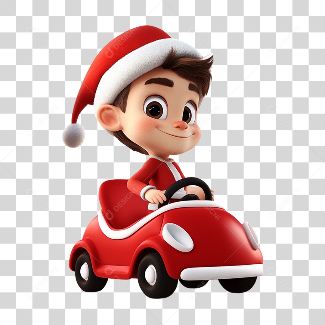 Child Character with Christmas Clothes PNG Transparent