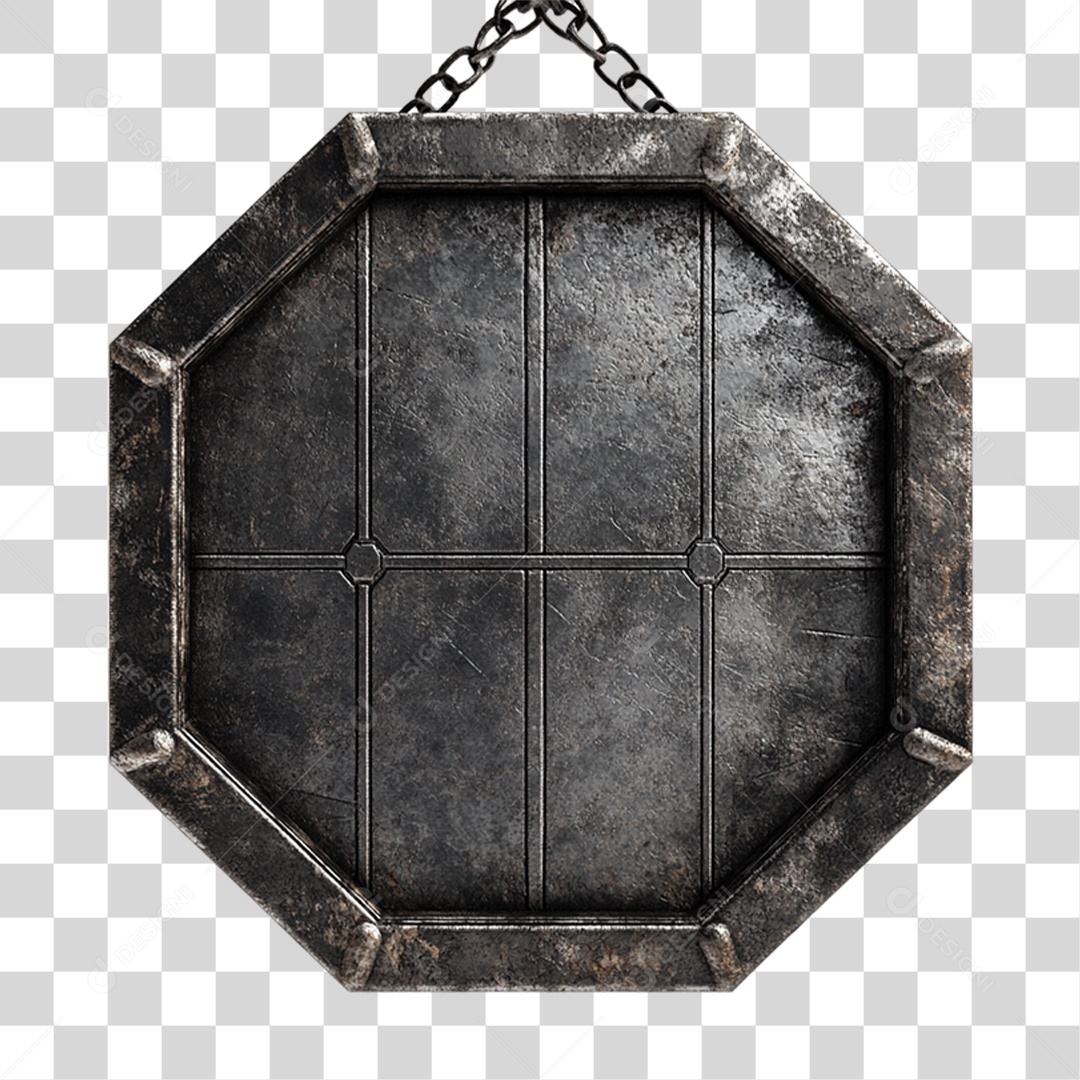 Placa de Metal PNG Transparente