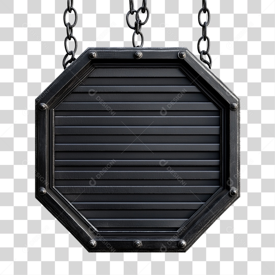 Placa de Metal PNG Transparente