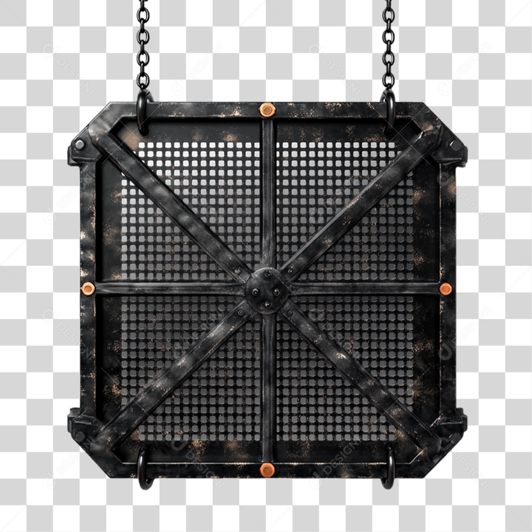 Placa de Metal PNG Transparente