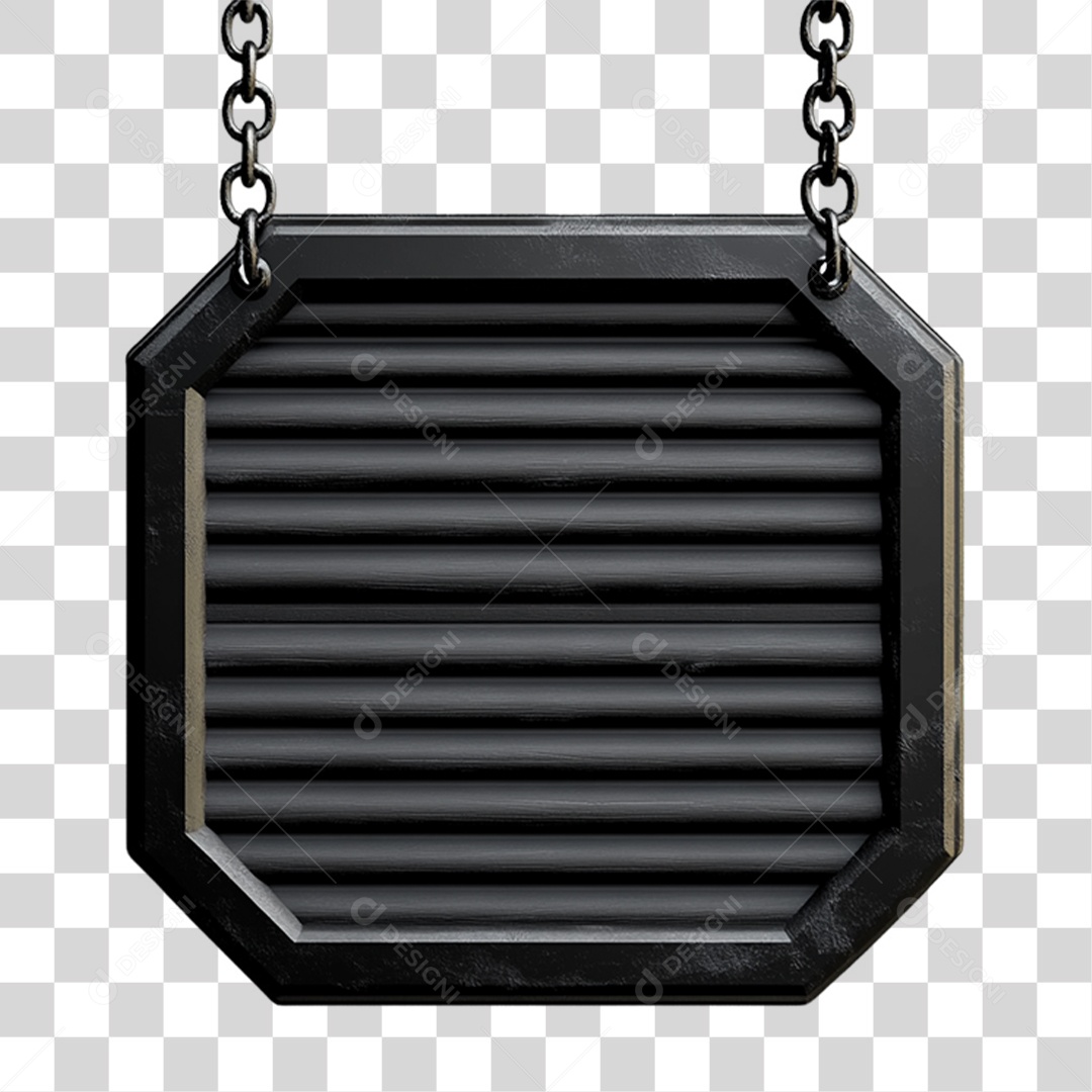 Placa de Metal PNG Transparente