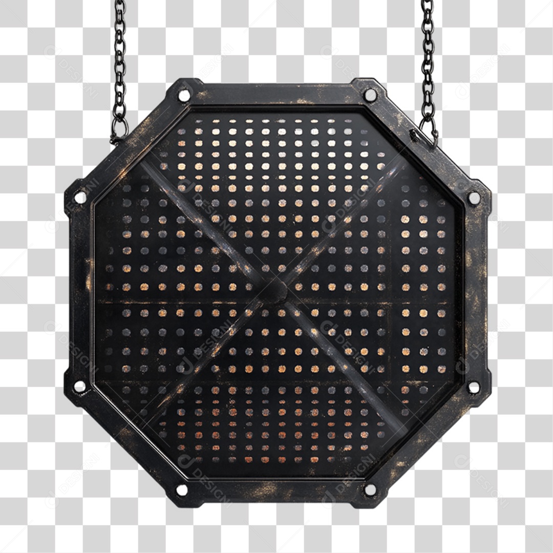 Placa de Metal PNG Transparente