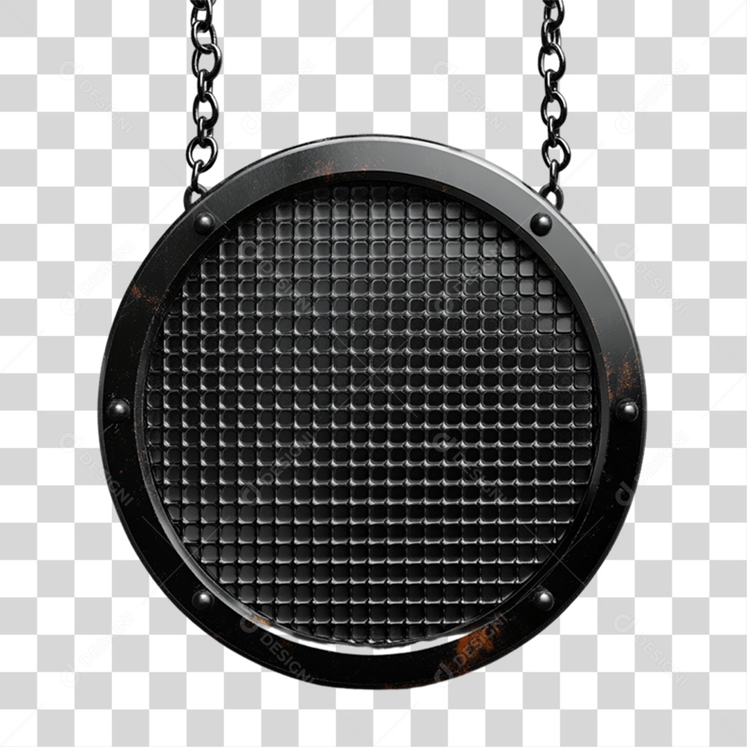 Placa de Metal PNG Transparente