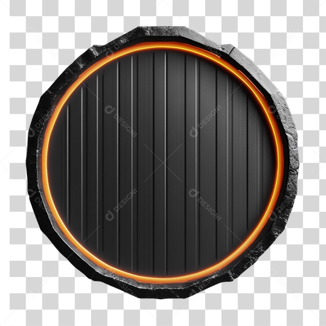 Placa Redonda PNG Transparente