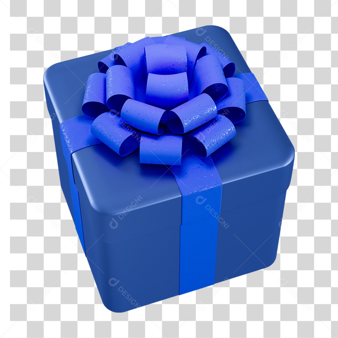 Caixa de Presente com Laço PNG Transparente