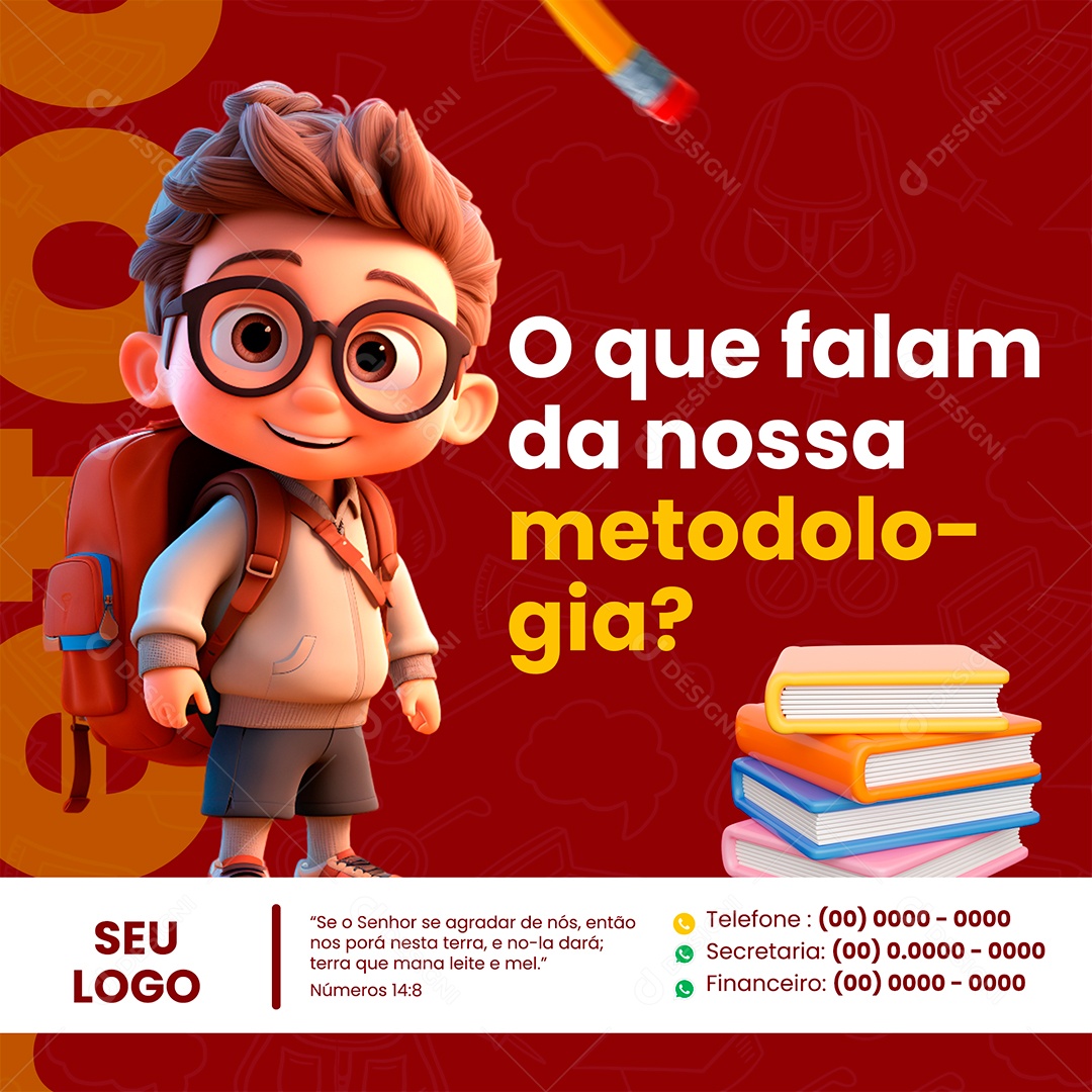 O Que Falam Da Nossa Metodologia? Social Media PSD Editável