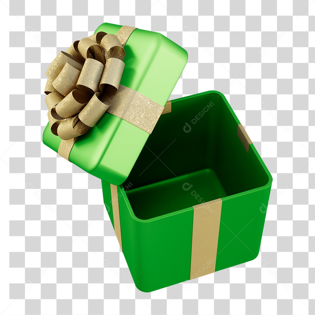 Caixa de Presente com Laço PNG Transparente