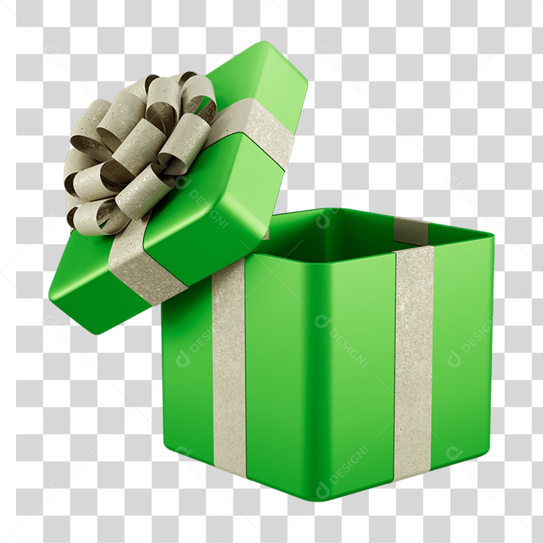 Caixa de Presente com Laço PNG Transparente