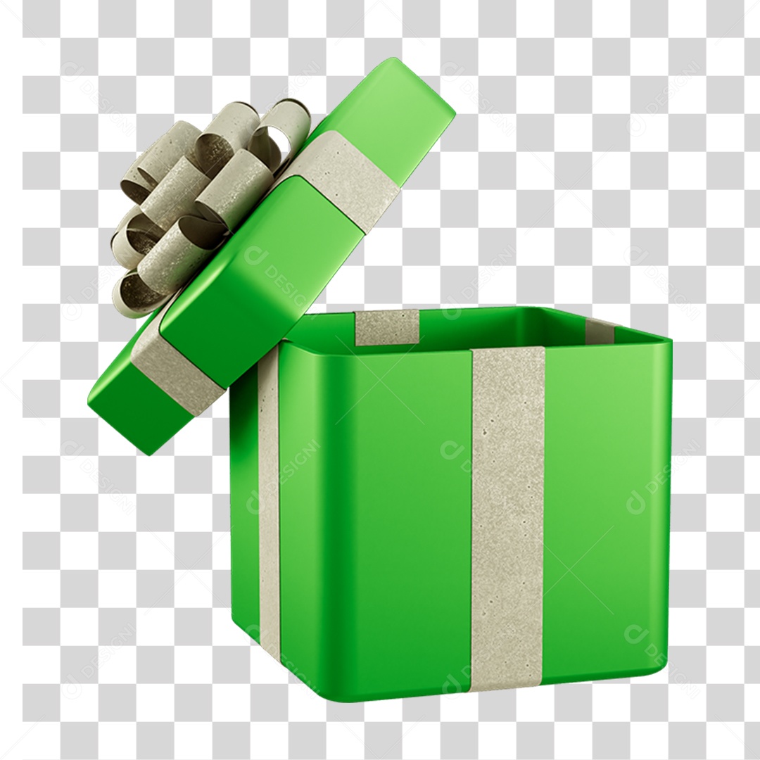 Caixa de Presente com Laço PNG Transparente