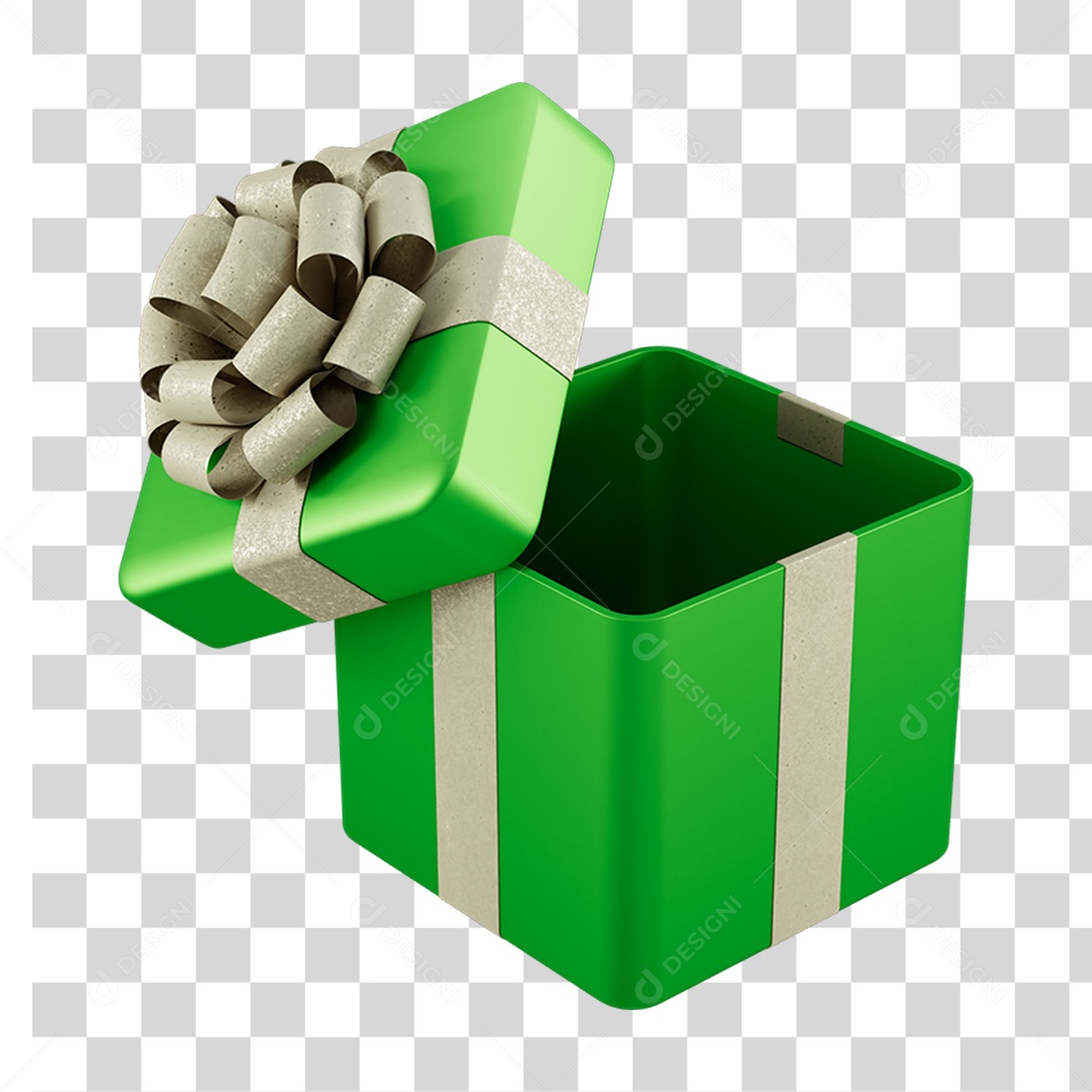 Caixa de Presente com Laço PNG Transparente