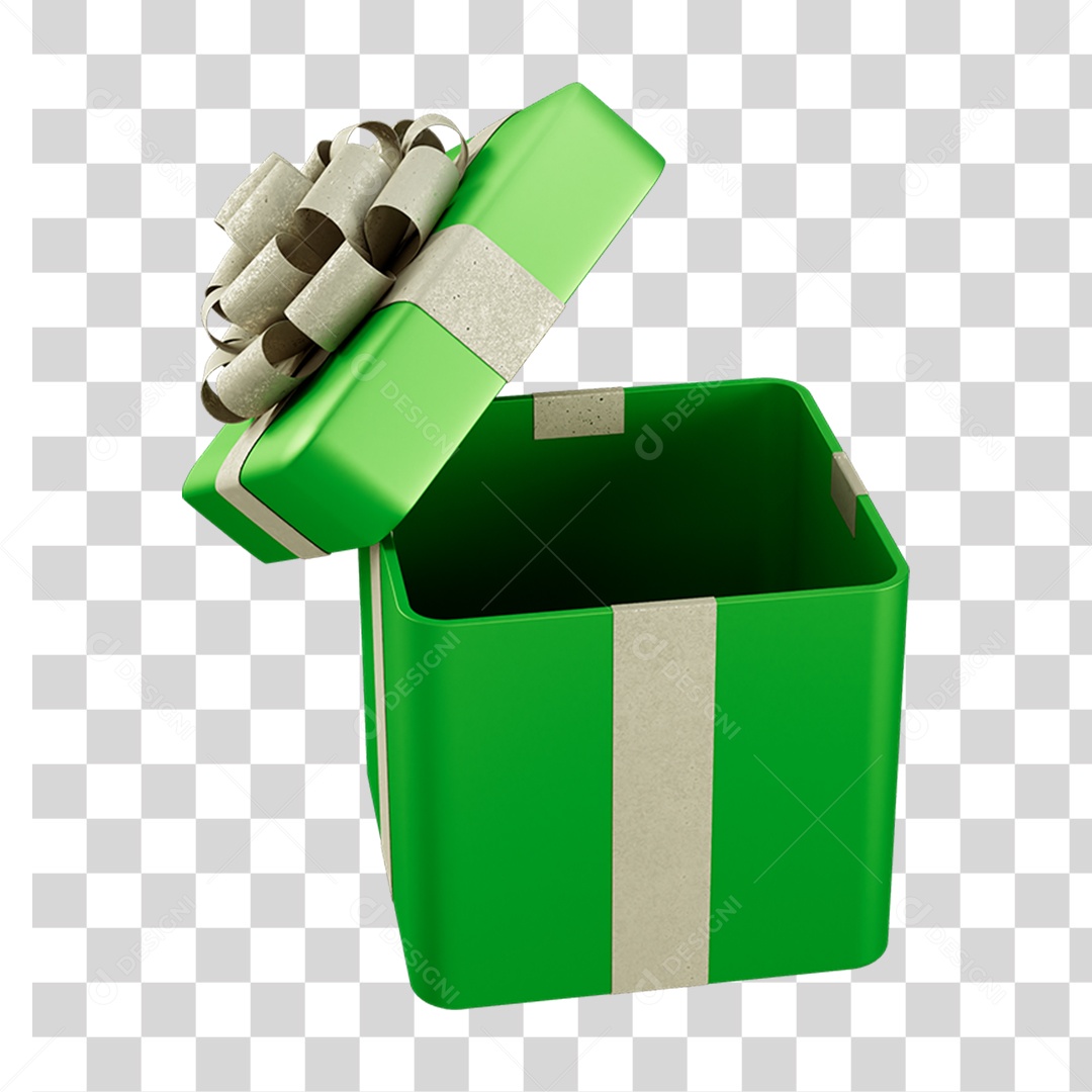 Caixa de Presente com Laço PNG Transparente
