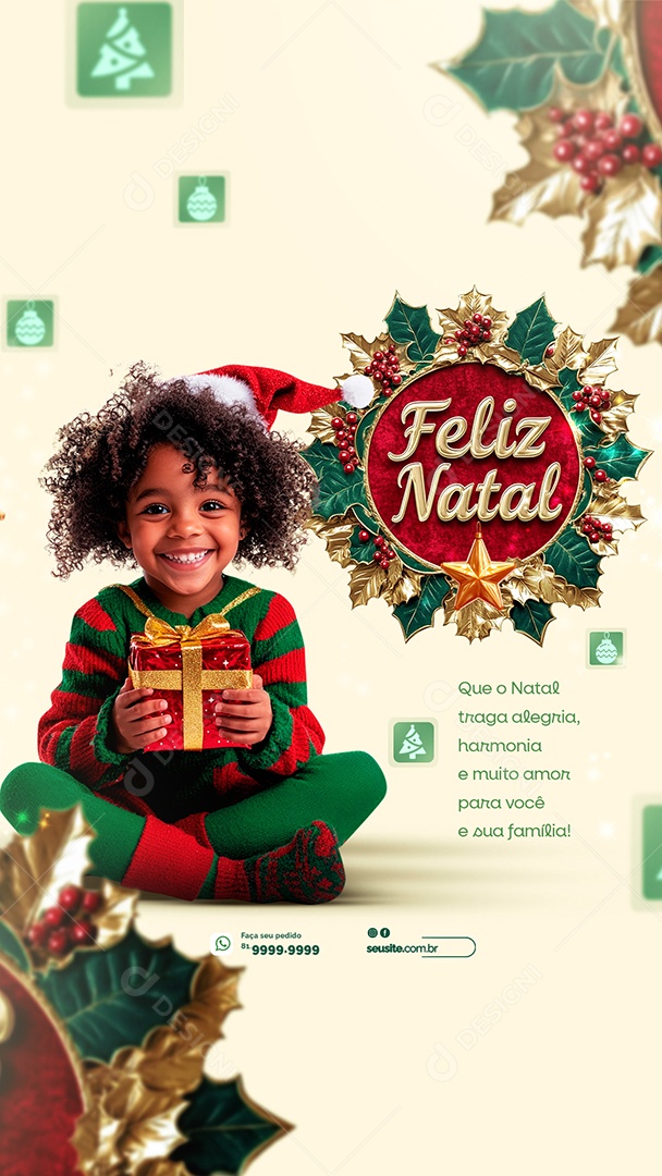 Merry Christmas 25 December Social Media PSD Editable