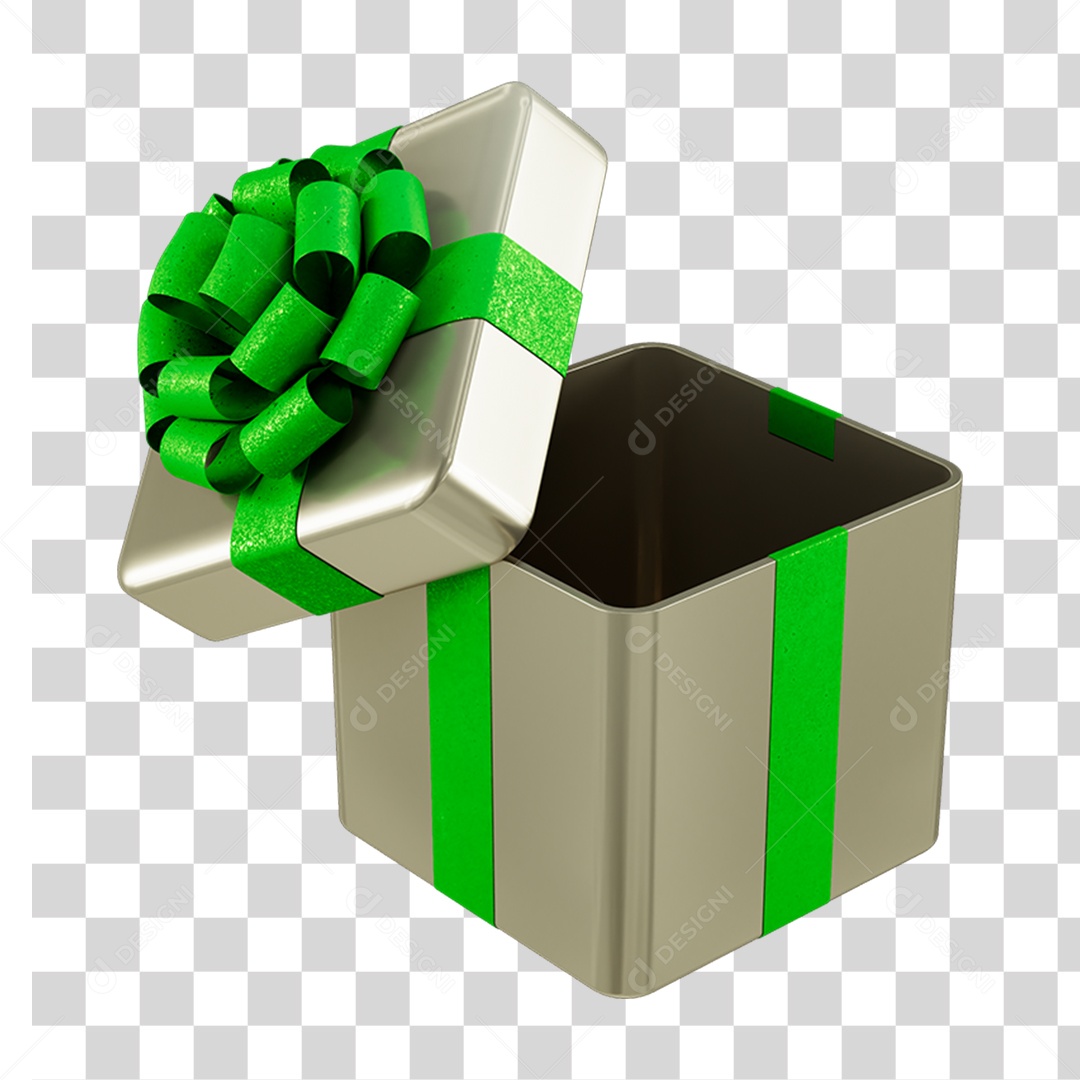 Caixa de Presente com Laço PNG Transparente