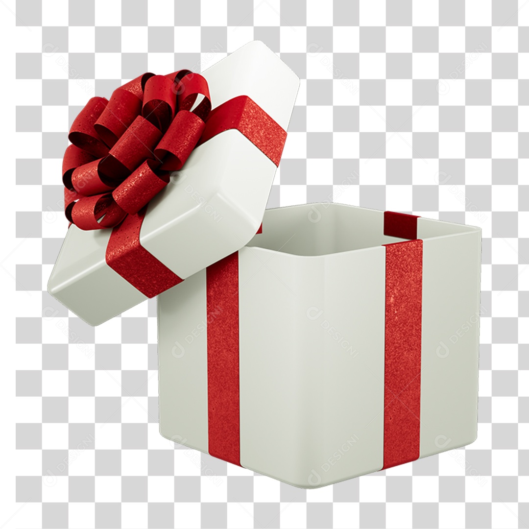Caixa de Presente com Laço PNG Transparente