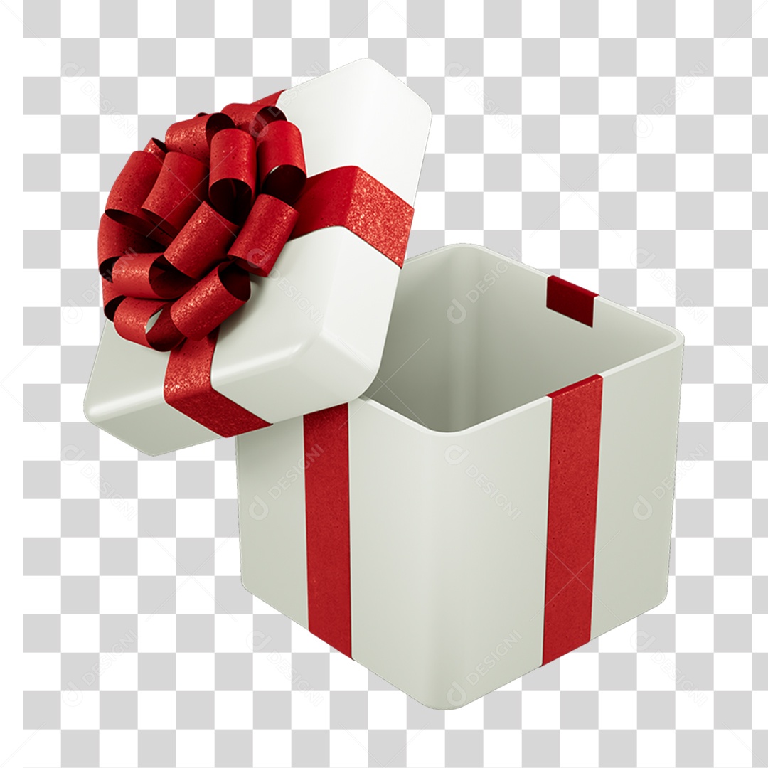 Caixa de Presente com Laço PNG Transparente