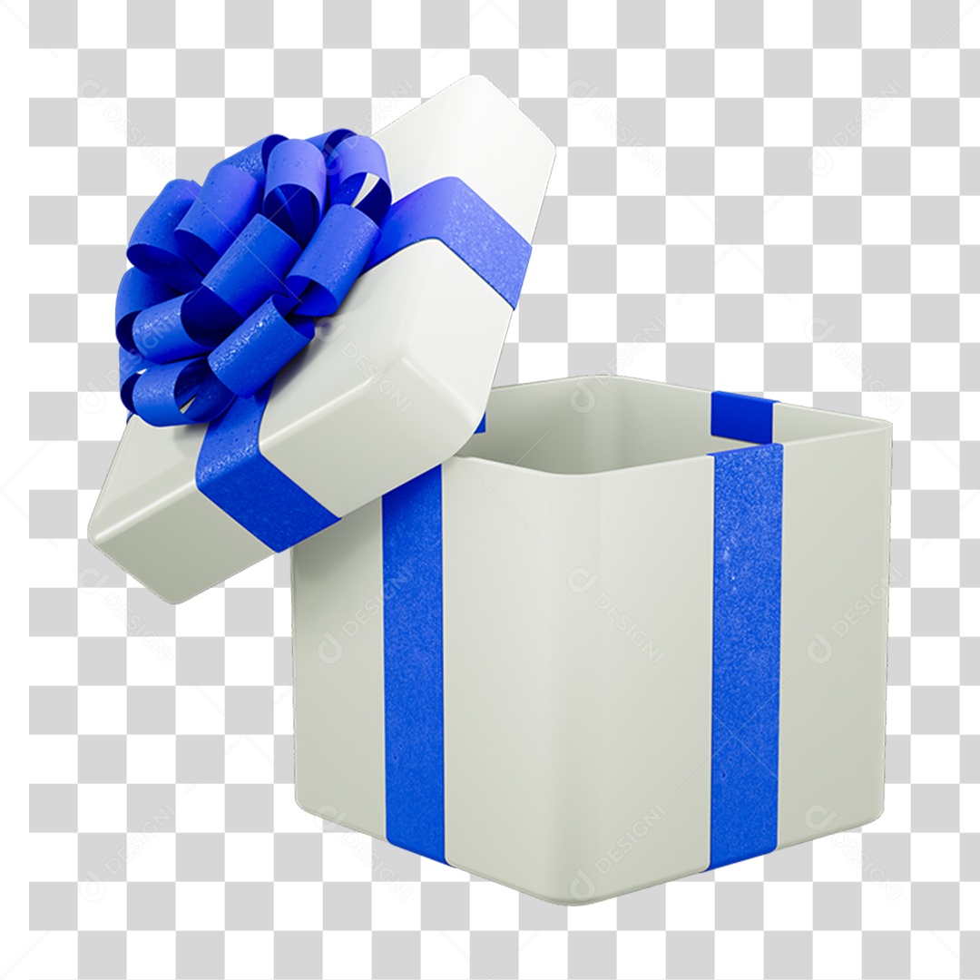 Caixa de Presente com Laço PNG Transparente