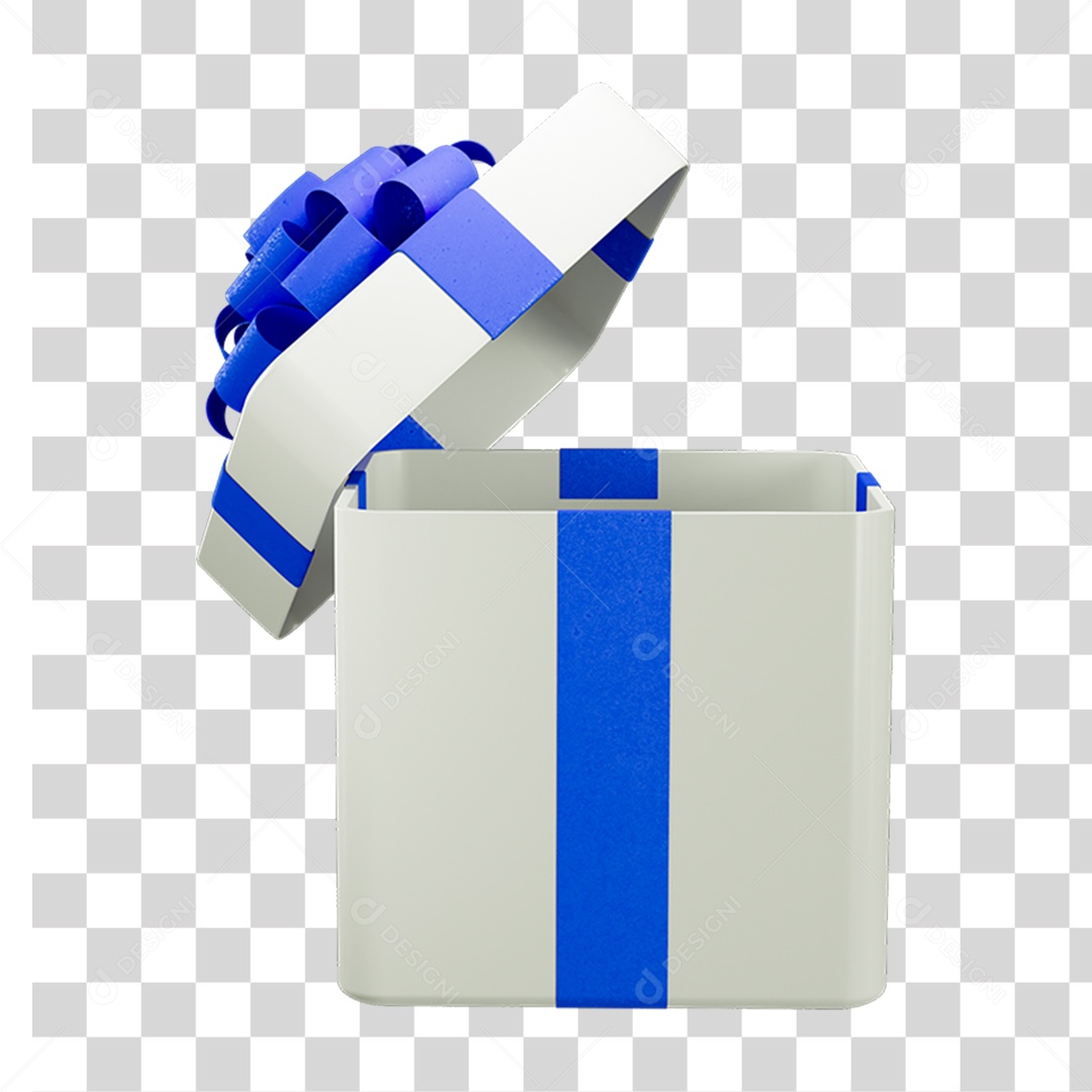 Caixa de Presente com Laço PNG Transparente