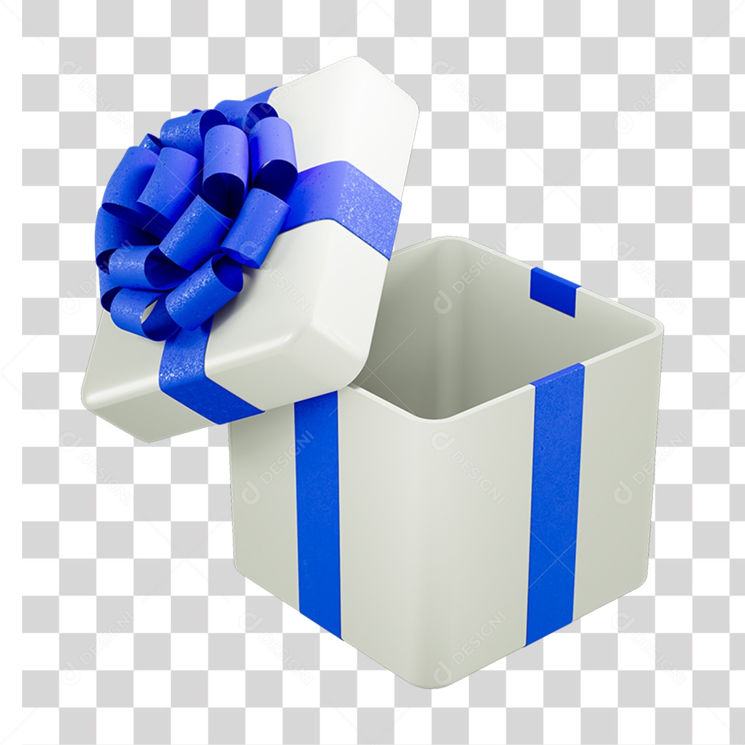 Caixa de Presente com Laço PNG Transparente