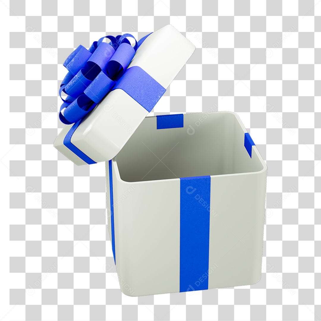 Caixa de Presente com Laço PNG Transparente