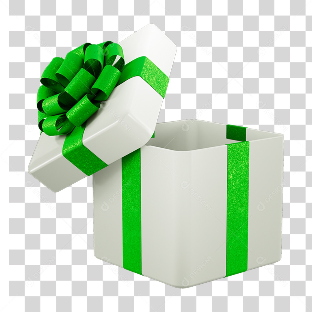 Caixa de Presente com Laço PNG Transparente