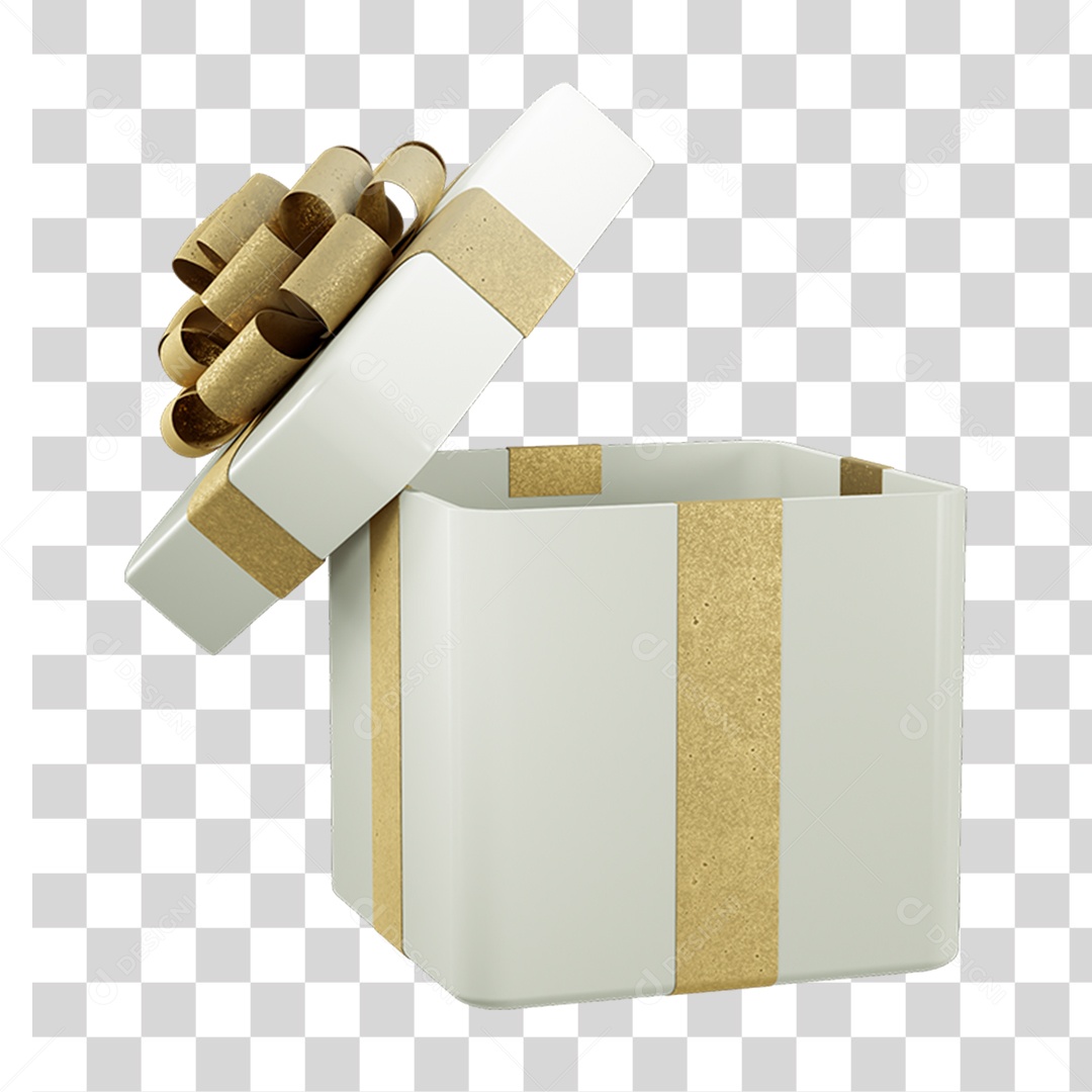 Caixa de Presente com Laço PNG Transparente