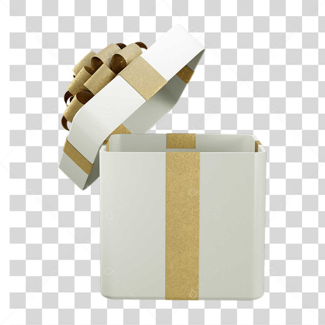 Caixa de Presente com Laço PNG Transparente